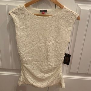 Vince Camuto Ivory Lace top